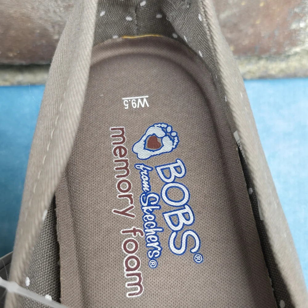 Bobs Skechers Memory Foam Slip On Espadrilles Sz 9.5
